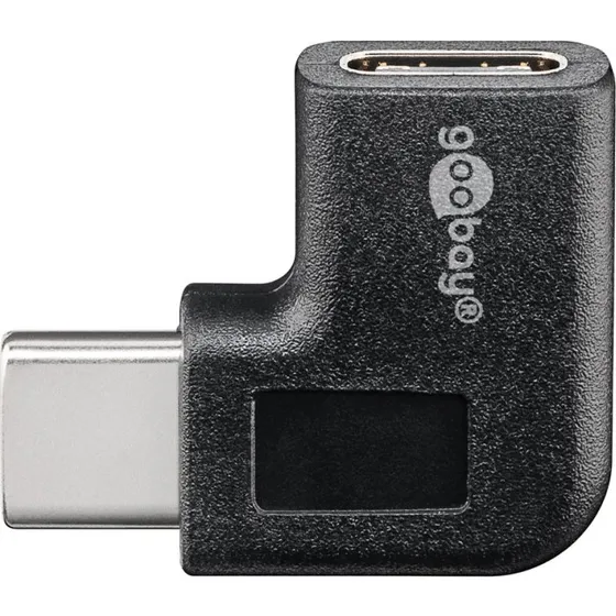 Goobay USB-C 90° Adapter, Sort