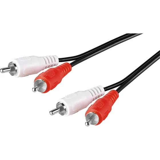 Goobay Stereotilslutningskabel 2x RCA 2,5m