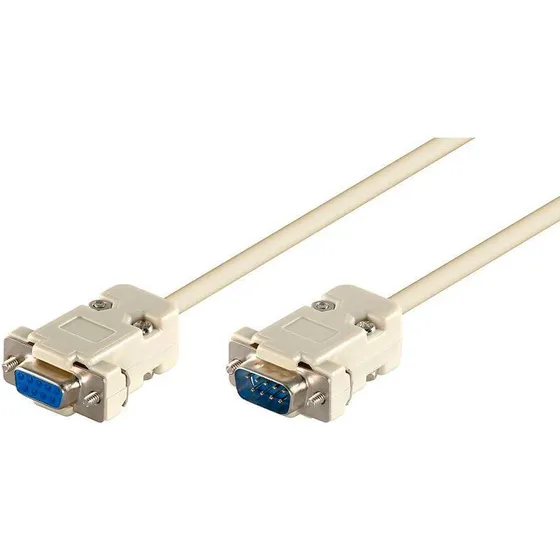 Goobay RS232 9-pol Han/Hun 2m Beige