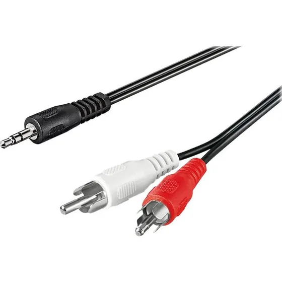 goobay AVK 118-0050 3,5 mm til RCA kabel 50 cm sort