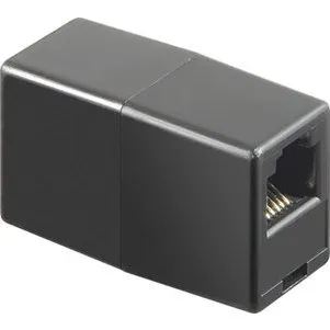 goobay Telefonmellemled 2x RJ12 (6P6C) hun, Sort