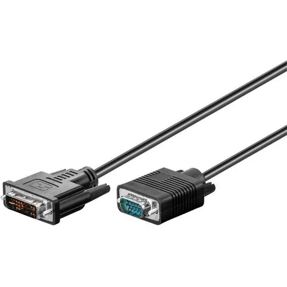 MicroConnect DVI-I til VGA kabel, 3m, sort