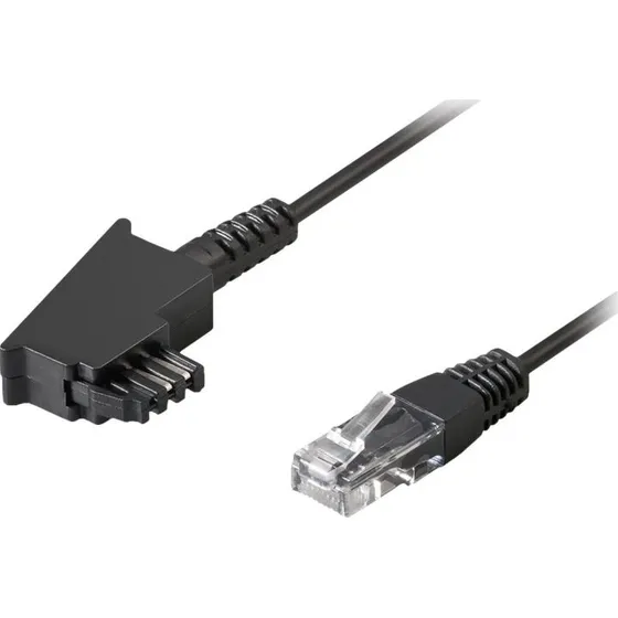 goobay 15m TAE-F til RJ45 Sort