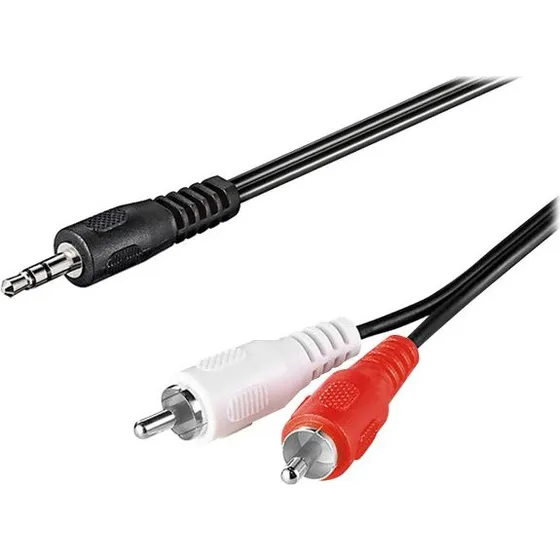 goobay AVK 118-0150 Q 3,5mm til 2x RCA lydkabel 1,5m sort