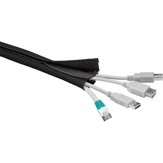 Goobay kabelstrømpe 1,8 m, sort