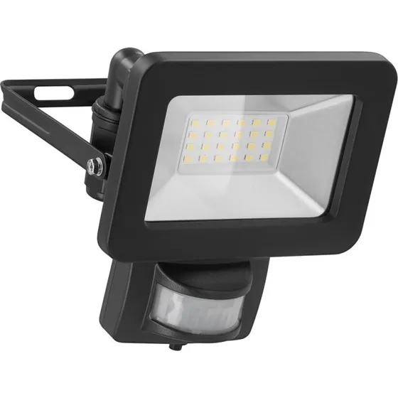 Goobay LED Projektør 20 W, Sort, Med PIR-Sensor, 1700 lm, IP44