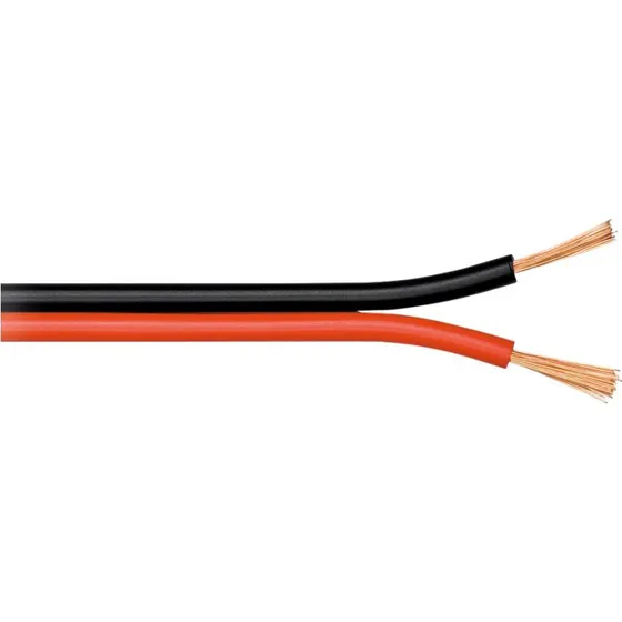 Goobay Højttalerkabel CCA 100 m rød/sort 2 x 1,00 mm²