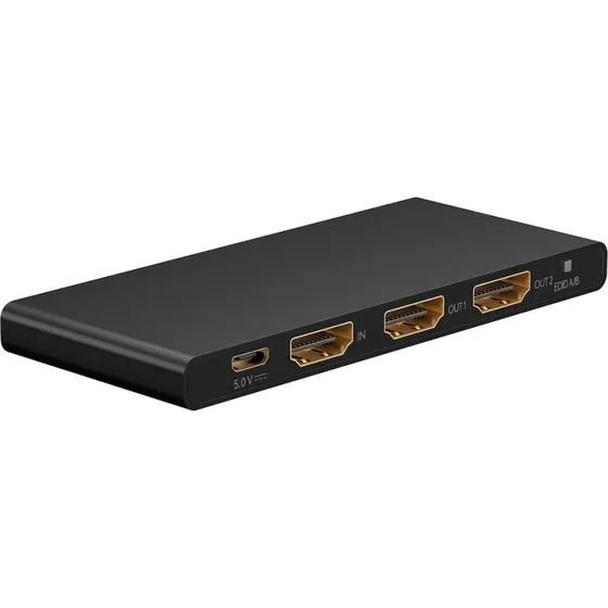 Goobay HDMI Splitter 1 til 2, 4K/60Hz, HDCP