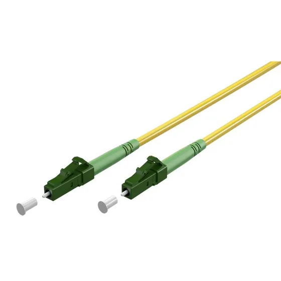 Goobay LC-APC (8°) Simplex Fiberoptisk Kabel 0,5 m, Guld, OS2, LSZH