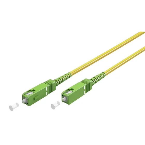 Goobay Lyslederkabel OS2 SC-APC 25m Gul