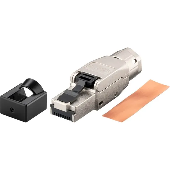 Goobay RJ45 CAT 8.1 STP Connector Metallic, Hanstik