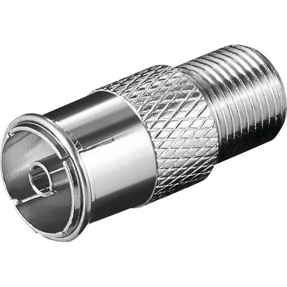 goobay RF adapter F hun til Coaxial (9,52mm)