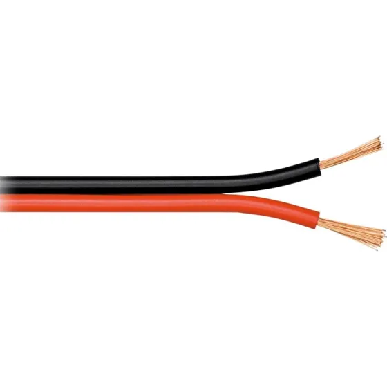 Goobay Højttalerkabel 2x2,5 mm² Rød/Sort 50 m CCA