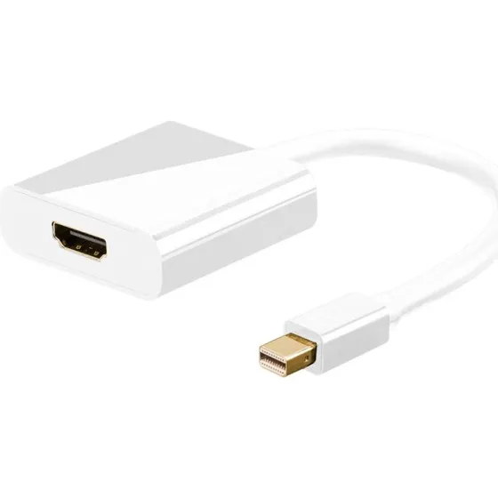 Goobay Mini DisplayPort til HDMI Adapter, 1,2, Guldplateret, 10 cm