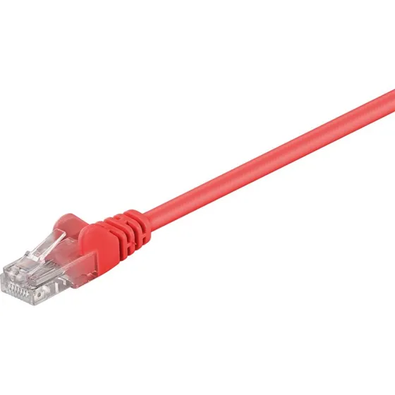 Goobay CAT 5e Netværkskabel, Rød, 0,25 m, U/UTP