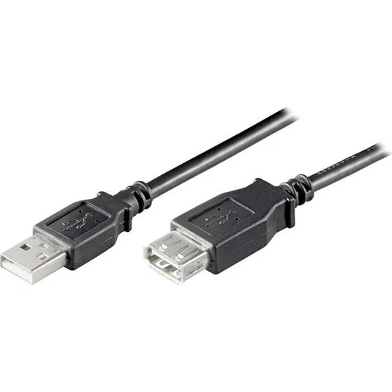 goobay USB-A til USB-A 0,6m Sort