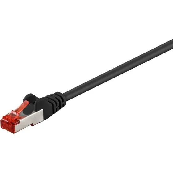 Goobay CAT 6 S/FTP Netværkskabel, Sort, 7,5 m, CU, LSZH