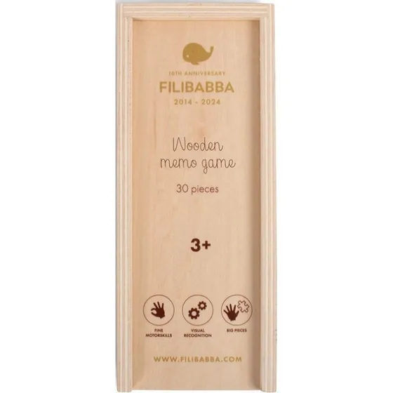 Filibabba Anniversary Vendespil i træ – 30 træbrikker
