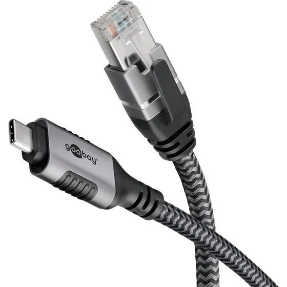 Goobay USB-C til RJ45 netværksadapter 1,5 m Cat6 1 Gbit/s