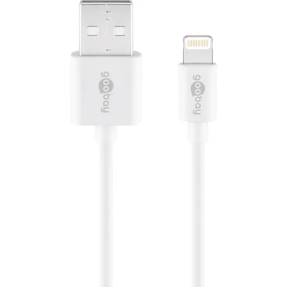 Goobay MFi Lightning-kabel 2 m, hvid