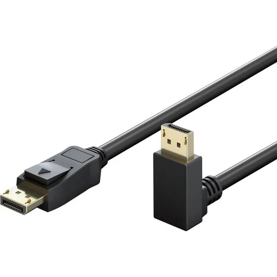 Goobay DisplayPort 2.1 Vinklet Nedad 8K 144Hz 1 m