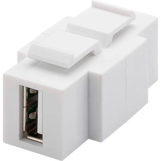 Goobay Keystone USB 2.0 Modul, Hvid, 16,9 mm