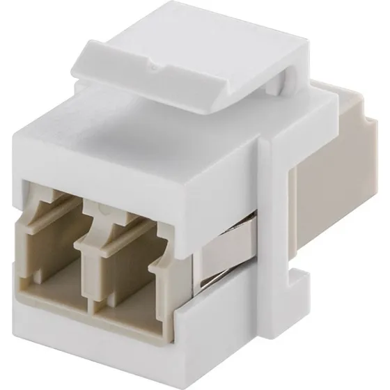 Goobay 80000 Keystone-modul, hvid, 17,2 mm, 2x LC-Duplex