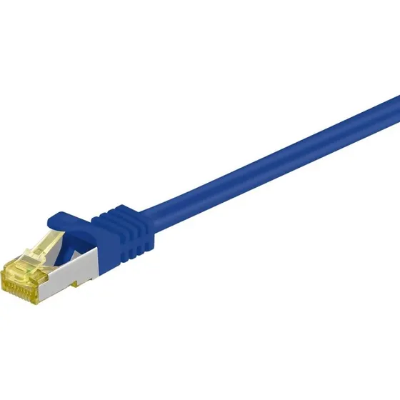 Goobay CAT 7 S/FTP 1,5 m blå netværkskabel med RJ45-hanstik