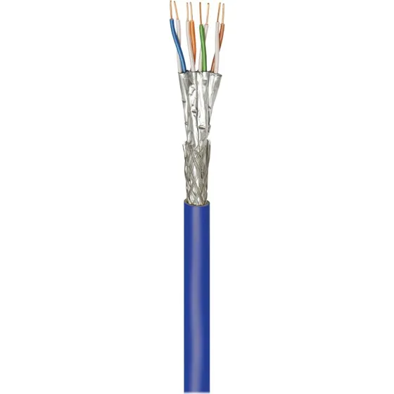 goobay CAT 7a+ S/FTP 250m Blå Bulkkabel