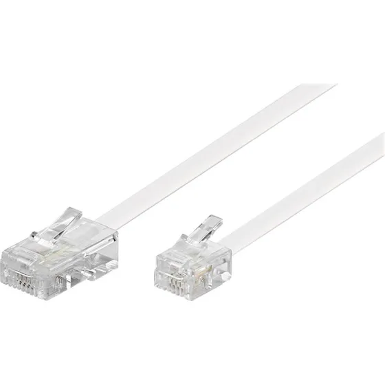 Goobay 6m Hvid RJ11/RJ14 til RJ45 Telefonkabel