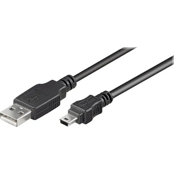 Goobay 93229 USB 2.0 A til Mini-B, 0,3 m, Sort
