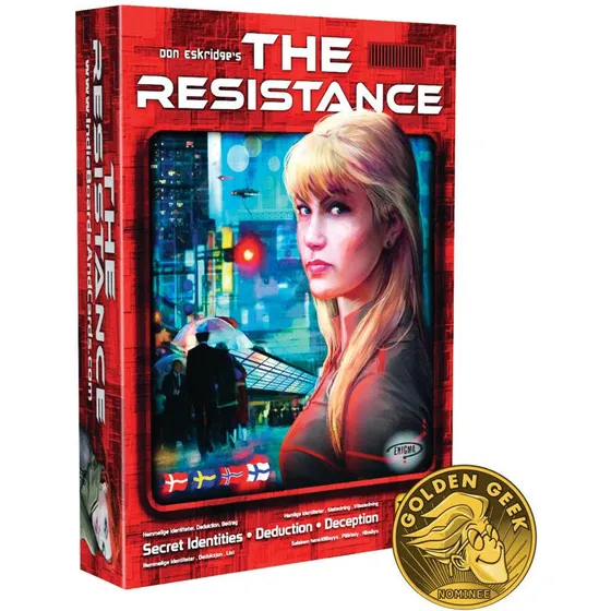 Asmodee The Resistance (DK) - Kortspil til 5-10 spillere