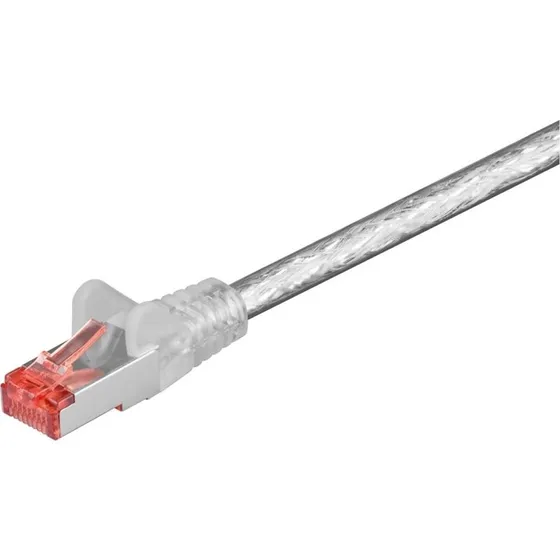 Goobay CAT 6 S/FTP PiMF 10m Transparent Netværkskabel
