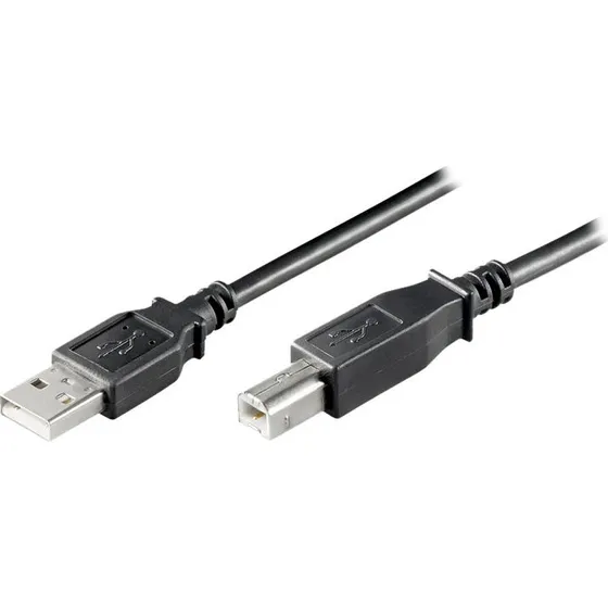 goobay USB 2.0 A-han til B-han, 5m, Sort