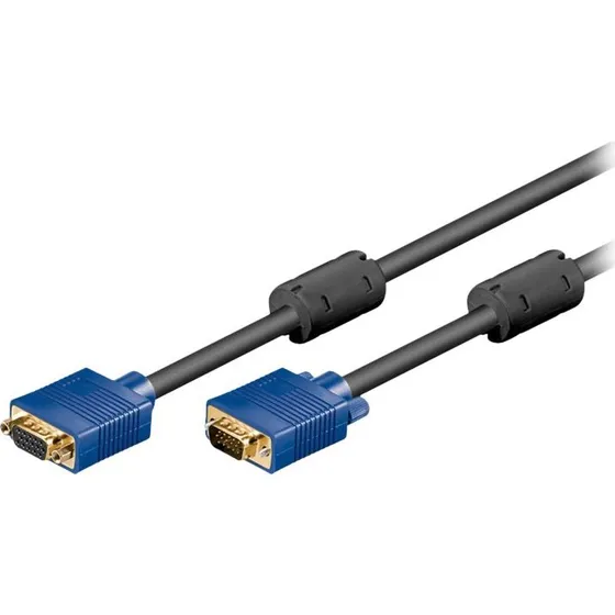 Goobay VGA Extension 1,8m Sort/Blå