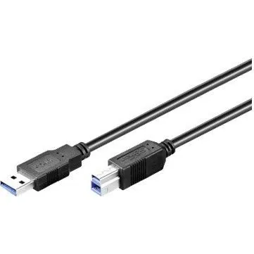 Goobay USB 3.0 A til B 3m, Sort