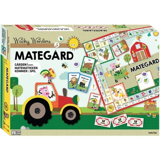 Mategård Brætspil – Matematik læringsspil med bondegårdsdyr