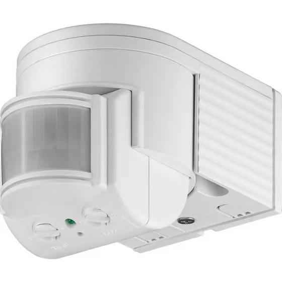 Goobay PIR Infrarød Rørelsedetektor 95175, Hvid, 180°, 12 m, LED-klar