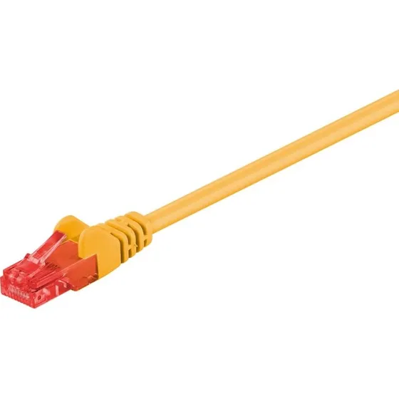 Goobay CAT 6 U/UTP CCA 25m Gul