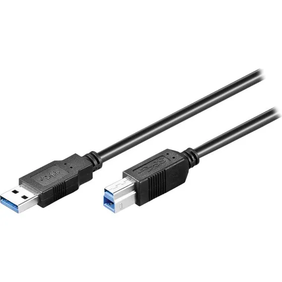 goobay USB 3.0 A til B 0,25m Sort