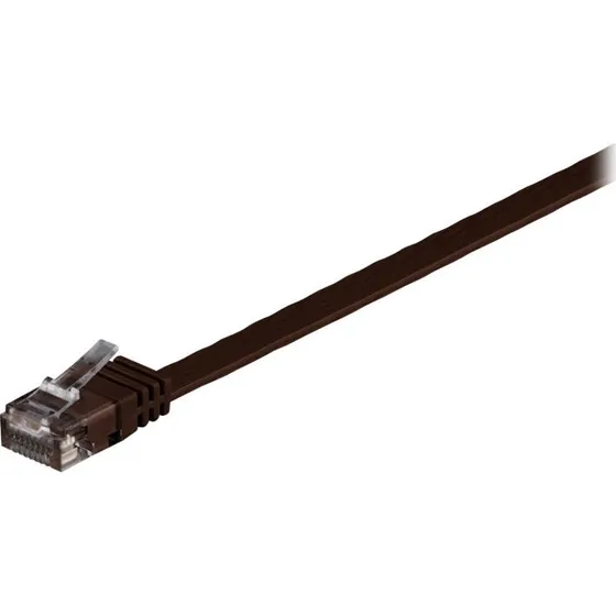 Goobay CAT 6 Flad Netværkskabel 3m Brun