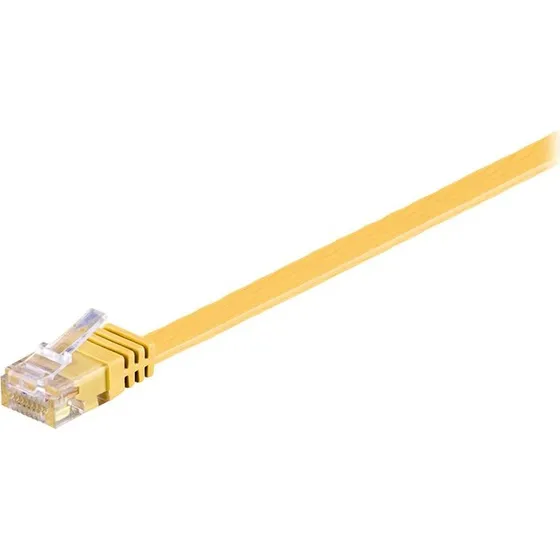 Goobay CAT 6 Flad Netværkskabel, Gul, 1,5 m