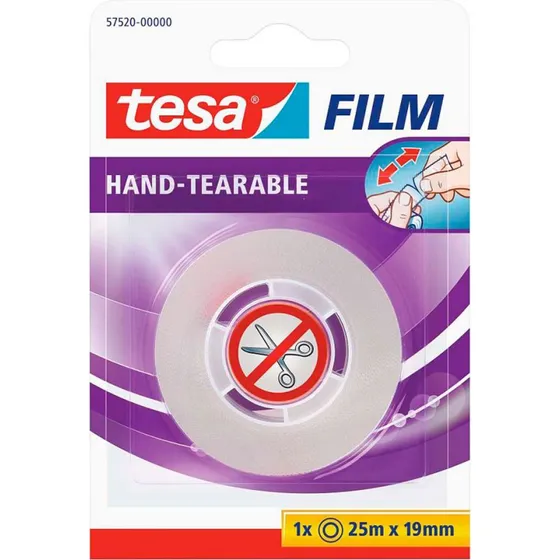 tesa Kontortape 19 mm x 25 m, transparent