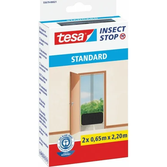 tesa Insect Stop Hook & Loop STANDARD for Dør, Sort