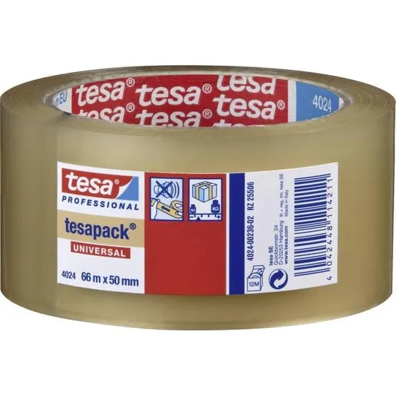tesa pack Universal Packaging Tape 66 m x 50 mm Transparent