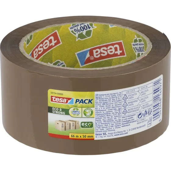 tesa PACK Eco Pakketape 50mm x 66m Brun