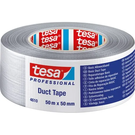Tesa 4610 Lærredstape 50 mm x 50 m, grå