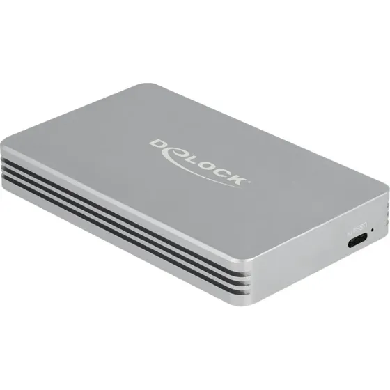 DeLOCK Thunderbolt 4 M.2 NVMe Ekstern SSD-Pakning, Sølv