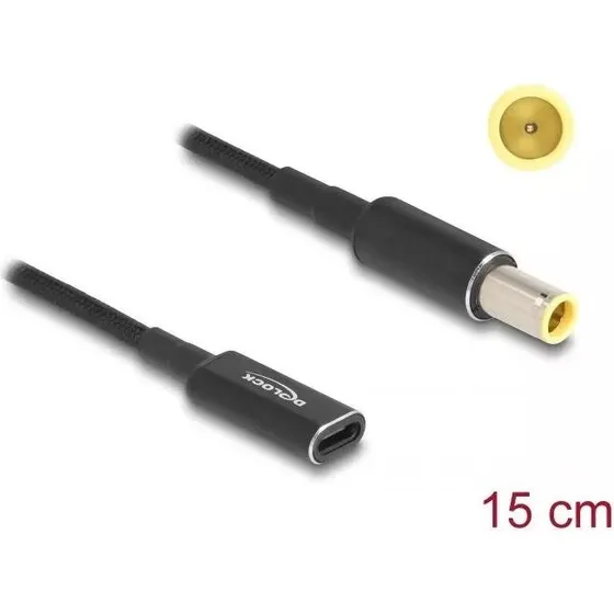 DeLOCK USB-C til IBM 7,9 x 5,5 mm 15 cm, sort