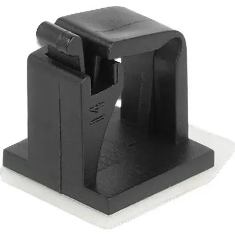 DeLOCK Kabelholder med låseklem, sort (10 stk)